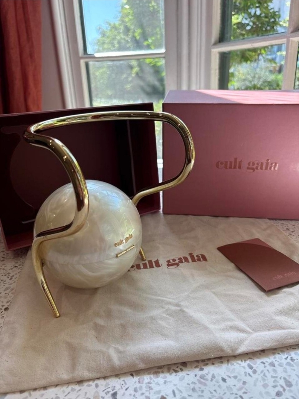 Cult Gaia Pearl Ivory Acrylic Bag - Picture 6 of 7